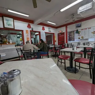 the interior of the restaurant