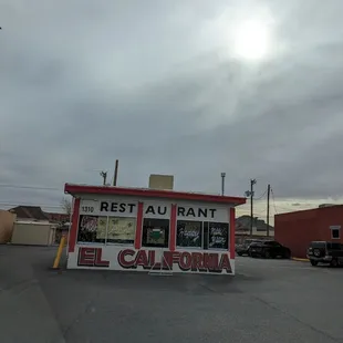the front of the restaurant