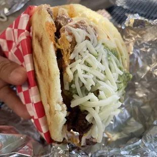 Al pastor arepa