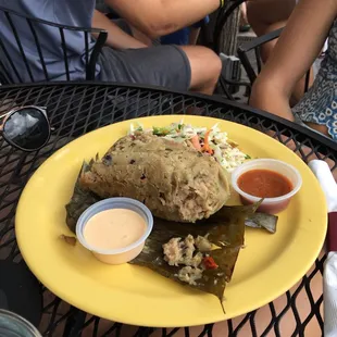 Black bean Colombian tamale