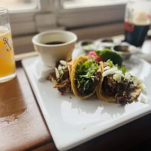 Barbacoa Taco Plate