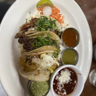 Taco lineup (3 tacos of your choice)