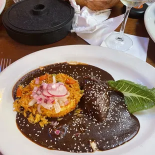 Chicken Mole Enchiladas