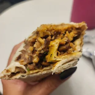 Pastor burrito, meh... a little too fatty for my liking. I would not go back.