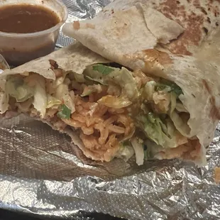 Vegetarian Burrito.