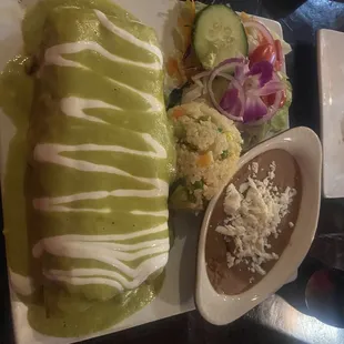 Shrimp chimichanga