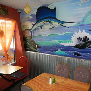 Love the murals. Really bright and fun.