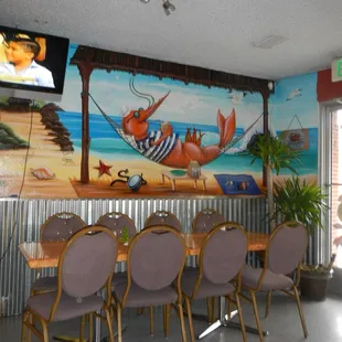 Friendly but not v. attentive service.