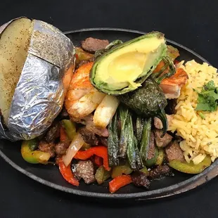 Fajitas mar y tierra