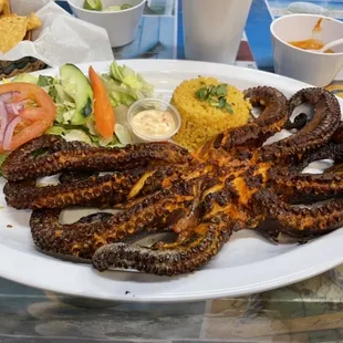 Pulpo zarandeado
