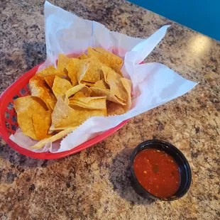 Chips and salsa.