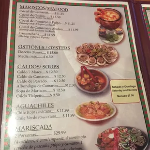 Menu again