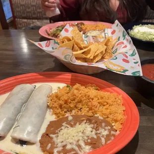 81. Two Spinach Enchiladas