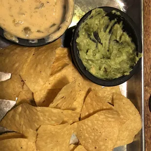 Queso Guacamole And Chips