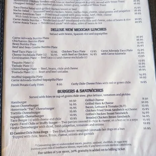 May 2024 menu