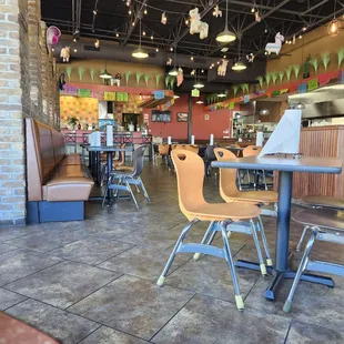 Inside ElCamino...clean and lots of room for kids and groups.