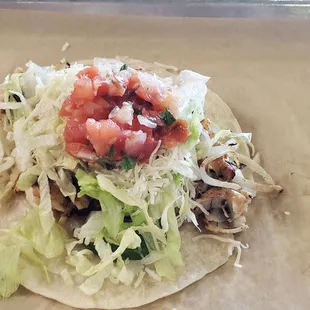 Chicken Fajitas taco.