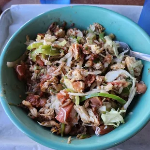 Chicken Fajita bowl...warm, tasty and fresh.