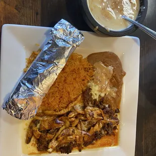 Chori Pollo plate good option