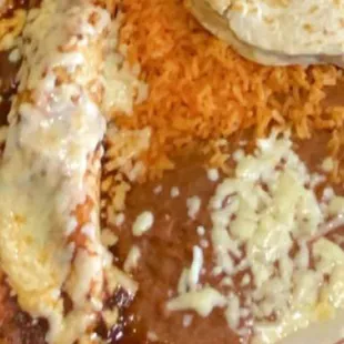 Quesadilla and Burrito combo meal.