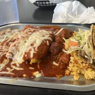 Mexican combination plate.