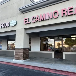 From outside parking lot