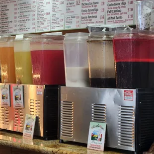 So many choices of agua frescas