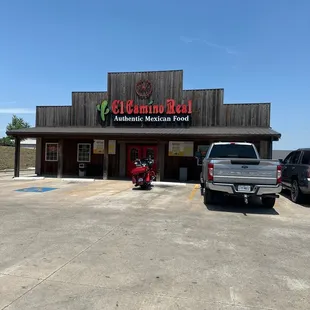 the front of the restaurant