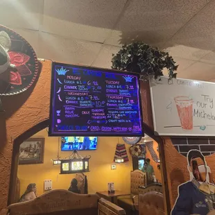 Daily specials board