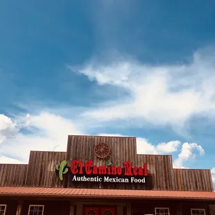 the front of the restaurant