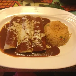 Enchiladas Shredded chicken delicious!!!!!