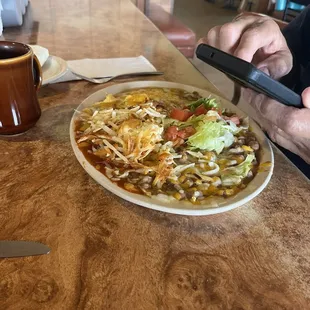 Christmas breakfast (NM=red and green chili)