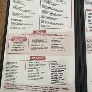 New menu