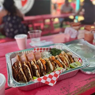 From the food trucks!