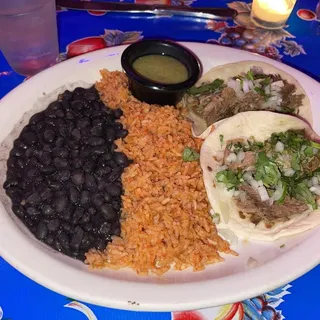 Carnitas Taco Plate