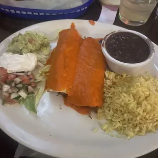 Beef enchiladas