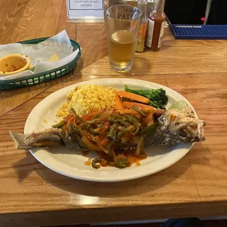 Fried Whole Branzino