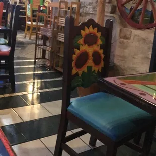 Interior of restaurant