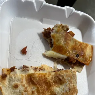 Loved this place was delicious... until i found two big hairs inside my quesadilla....  And it's buried inside so not from me forsure......