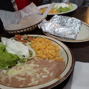 Sides with fajitas and molcajete