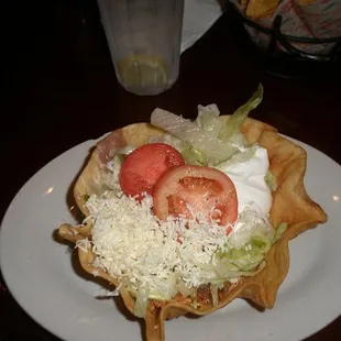 a plate of food on a table