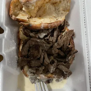 A toasted bun "Gordita", somehow deciding that substituting for a flour tortilla is ok.