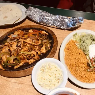 Chicken fajitas