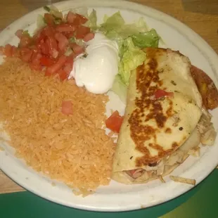 Seafood Quesadilla Meal