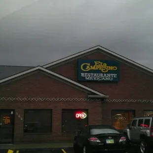 outside