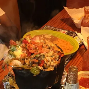 a plate of food on a table