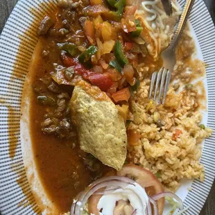 Bistec a la Mexicana.