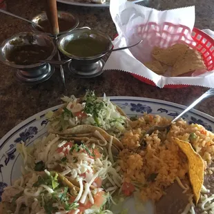 3 amazing salsas and a taco dinner.