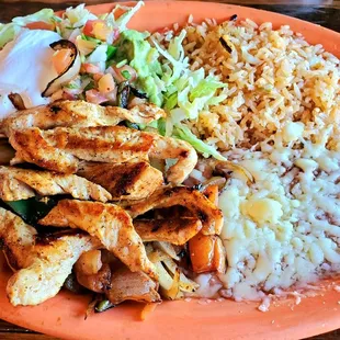 Chicken Fajitas (Lunch Menu)
