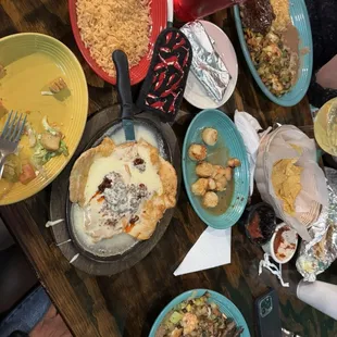 Pollo con chorizo - Carne asada/shrimp - scallops